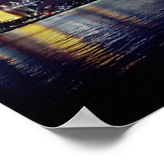 Ondertekend Poster van de Brug van de haven van Sy (Hoek)