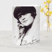 Ondertekende foto van Marie Lloyd Kaart (Gele Bloem)