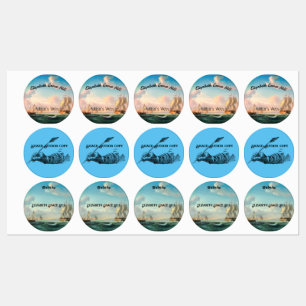 Ondertekende kopie & naam auteur Bookplate Labels