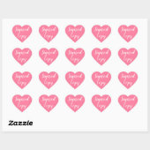 Ondertekende kopie Romance Auteur Schrijver Roze Hart Sticker (Vel)
