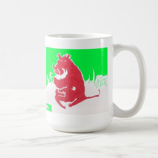 Ondertekende Warthog Coffee-Mok Koffiemok (Rechts)