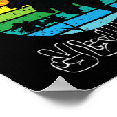 Ondertekening ASL Gebarentaal Kleding Strand Deaf  Poster (Hoek)