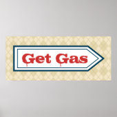 Ondertekening bengau-benzinestation poster (Voorkant)