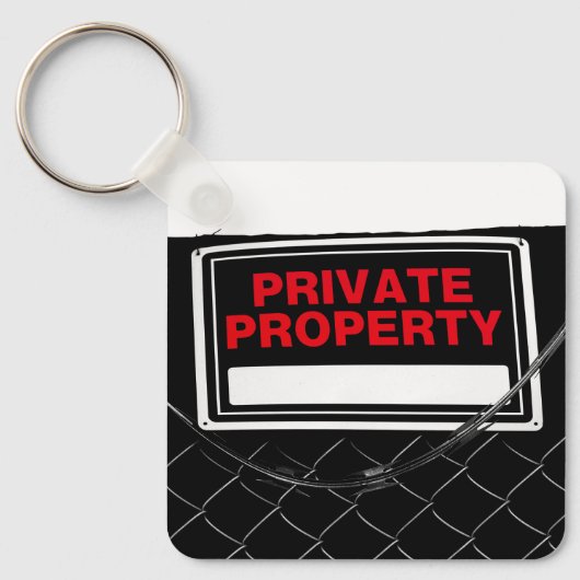 Ondertekening privé-eigendom - sleutelhanger (Voorkant)
