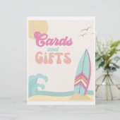 Ondertekening Surfpartij | Kaart + cadeaubord | Be (Staand voorkant)