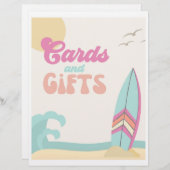 Ondertekening Surfpartij | Kaart + cadeaubord | Be (Voorkant / Achterkant)