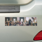 Ondertekening van de Amerikaanse grondwet door Chr Bumpersticker (Op auto)