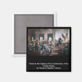 Ondertekening van de Amerikaanse grondwet door Chr Magneet (Voorkant / Achterkant)