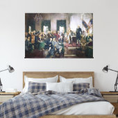 Ondertekening van de Grondwet door Howard C. Chris Canvas Afdruk (Insitu (Slaapkamer))