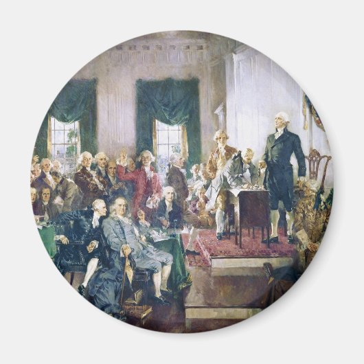 Ondertekening van de Grondwet door Howard C. Chris Magneet (Voorkant)