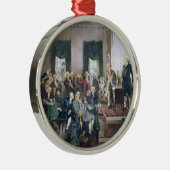 Ondertekening van de Grondwet door Howard C. Chris Metalen Ornament (Rechts)