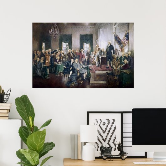 Ondertekening van de Grondwet door Howard C. Chris Poster (Thuiskantoor)