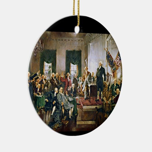 Ondertekening van de Grondwet Keramisch Ornament (Rechts)