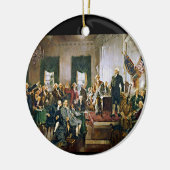 Ondertekening van de Grondwet Keramisch Ornament (Links)