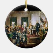 Ondertekening van de Grondwet Keramisch Ornament (Achterkant)