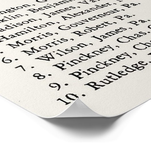 Ondertekening van de Grondwet met de geïdentificee Poster (Hoek)