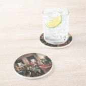 Ondertekening van de Grondwet Zandsteen Onderzetter (Zijkant)