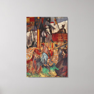 Ondertekening van de Magna Carta, 1215 Canvas Afdruk