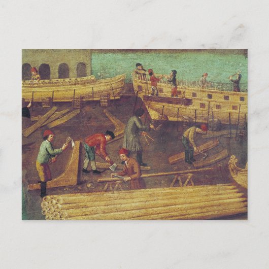 Ondertekening van de Marangoni-familie van scheeps Briefkaart (Voorkant)