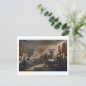 Ondertekening van de onafhankelijkheidsverklaring, briefkaart (Staand voorkant)