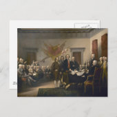 Ondertekening van de onafhankelijkheidsverklaring briefkaart (Voorkant / Achterkant)