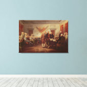 Ondertekening van de onafhankelijkheidsverklaring canvas afdruk (Insitu (Houten vloer))