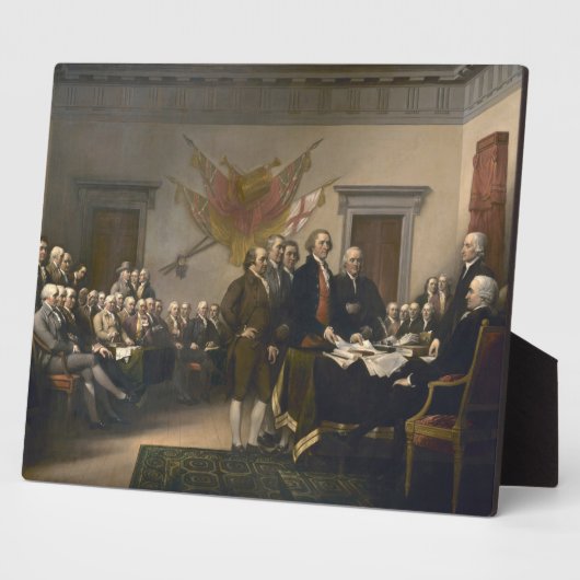Ondertekening van de onafhankelijkheidsverklaring, fotoplaat (Zijkant)