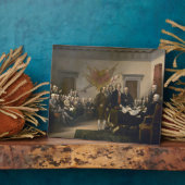 Ondertekening van de onafhankelijkheidsverklaring, fotoplaat (Zijkant)