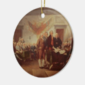 Ondertekening van de onafhankelijkheidsverklaring, keramisch ornament (Links)