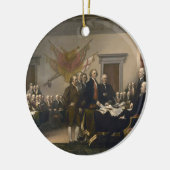 Ondertekening van de onafhankelijkheidsverklaring, keramisch ornament (Links)