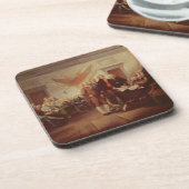 Ondertekening van de onafhankelijkheidsverklaring, onderzetter (Linkerzijde)