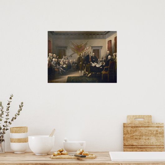 Ondertekening van de onafhankelijkheidsverklaring poster (Keuken)