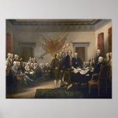 Ondertekening van de onafhankelijkheidsverklaring poster (Voorkant)