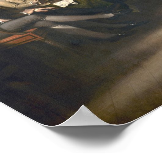 Ondertekening van de onafhankelijkheidsverklaring, poster (Hoek)