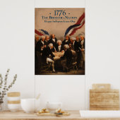 Ondertekening van de onafhankelijkheidsverklaring poster (Keuken)