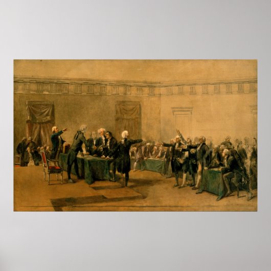 Ondertekening van de onafhankelijkheidsverklaring poster (Voorkant)