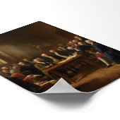 Ondertekening van de onafhankelijkheidsverklaring  poster (Hoek)