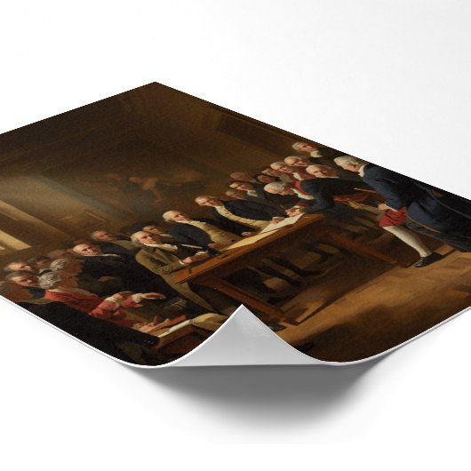 Ondertekening van de onafhankelijkheidsverklaring  poster (Hoek)