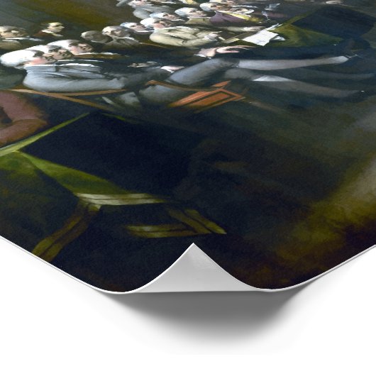 ondertekening van de onafhankelijkheidsverklaring poster (Hoek)