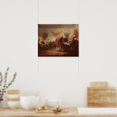 Ondertekening van de onafhankelijkheidsverklaring, poster (Keuken)