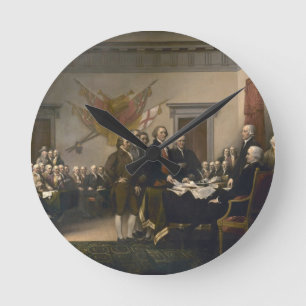 Ondertekening van de onafhankelijkheidsverklaring, ronde klok