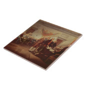 Ondertekening van de onafhankelijkheidsverklaring, tegeltje (Zijkant)