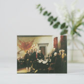 ONDERTEKENING VAN DE VERKLARING VAN ONAFHANKELIJKH BRIEFKAART (Staand voorkant)