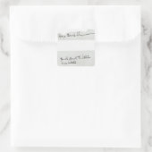 Ondertekening van George Bernard Shaw Vierkante Sticker (Tas)