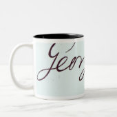 Ondertekening van George II Tweekleurige Koffiemok (Links)