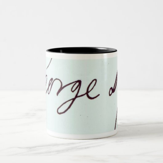 Ondertekening van George II Tweekleurige Koffiemok (Center)