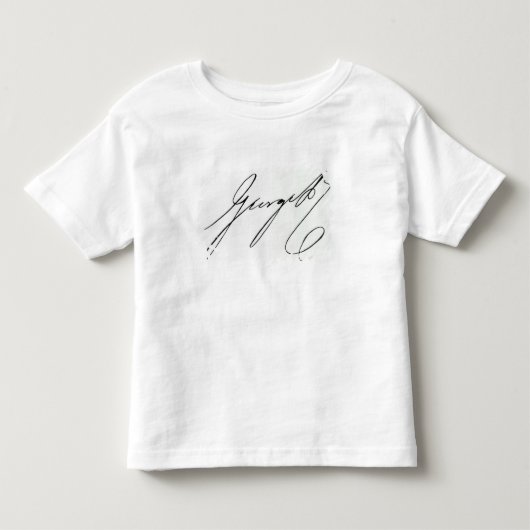 Ondertekening van George IV Kinder Shirts (Voorkant)
