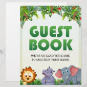 Ondertekening van het gastboek [Dierthema] Briefhoofd (Voorkant / Achterkant)