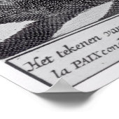 Ondertekening van het Verdrag van Utrecht Poster (Hoek)