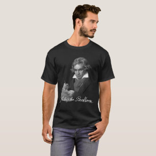 Ondertekening van Ludwig Van Beethoven T-shirt